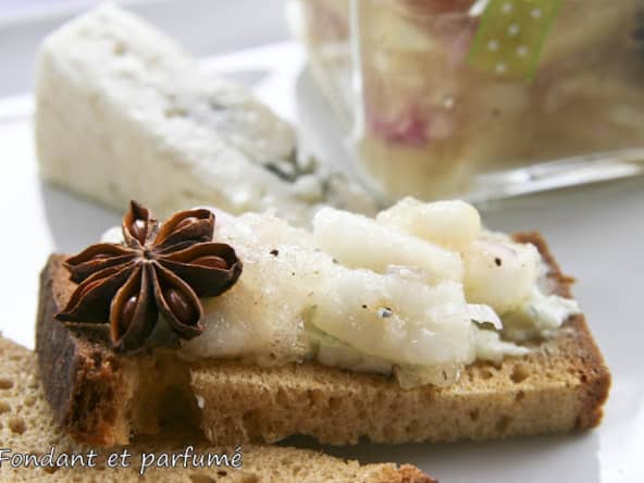 Chutney cru de poire à la badiane