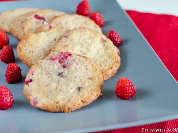 Cookies framboise et chocolat