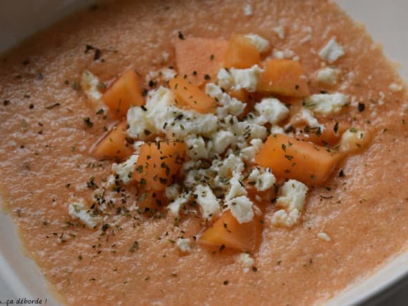 Gaspacho de melon à la feta