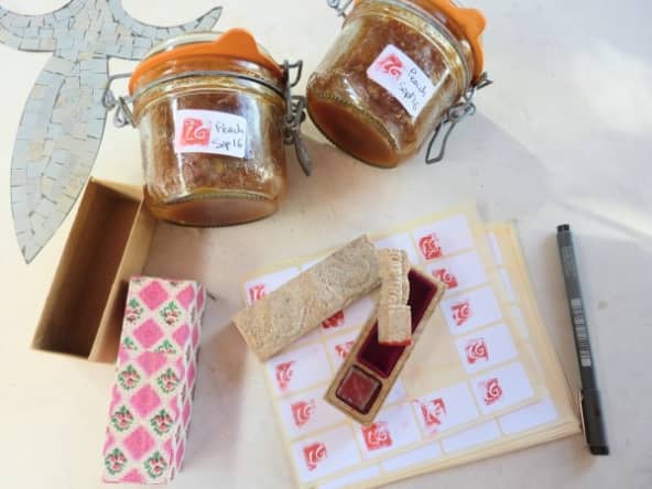 Confiture de pêches caramelisées