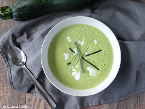 Délicieux velouté de courgettes