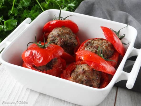 Tomates farcies à la viande hachée