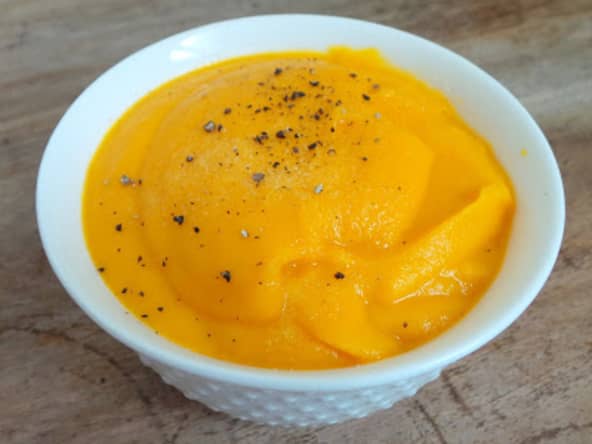 Purée onctueuse à la patate douce, carottes et potiron (accompagnement)