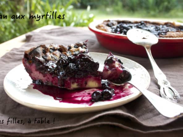 Flan aux myrtilles