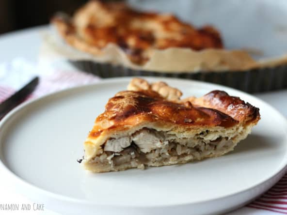 Tourte d'automne aux champignons