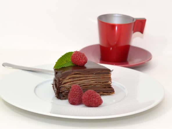 Gâteau de crêpes au chocolat