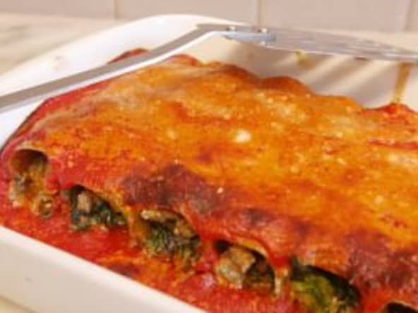 Cannelloni sans gluten aux épinards