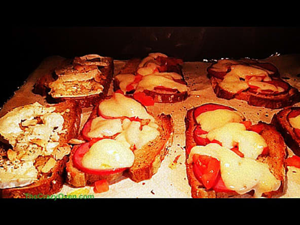 Bruschettas aux trois saveurs