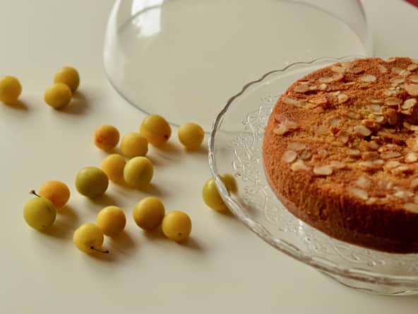 Moelleux aux amandes et mirabelles