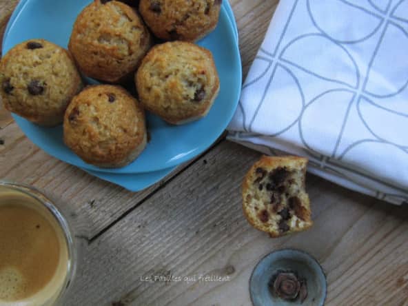 Bouchées à la noix de coco et pépites de chocolat