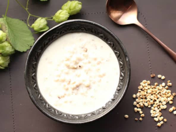 Orge perlé comme un riz au lait