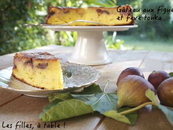 Gâteau aux figues et fève tonka
