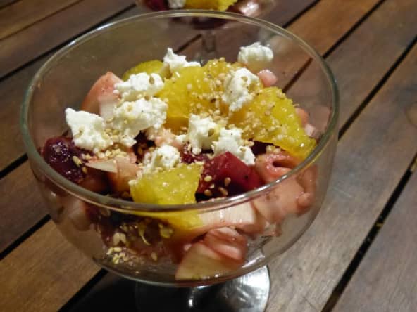 Salade de betterave et orange