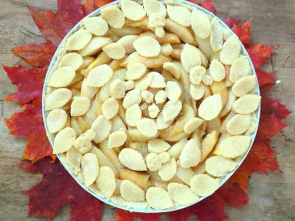 Tarte aux pommes et aux poires au sirop d'érable