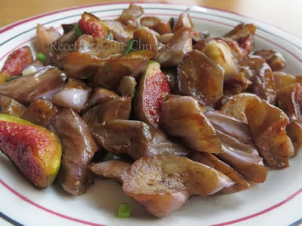 Aubergines sautées aux figues