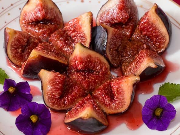 Figues au caramel de sirop d’érable aux épices