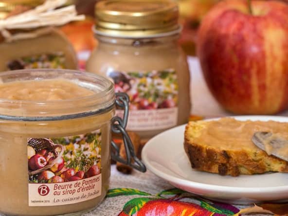 Beurre de pommes au sirop d’érable