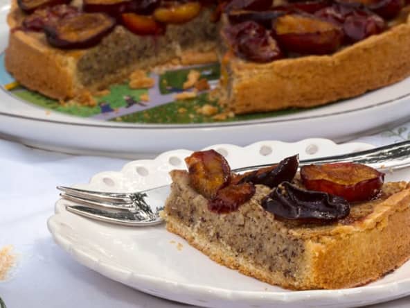 Tarte noisettine aux quetches