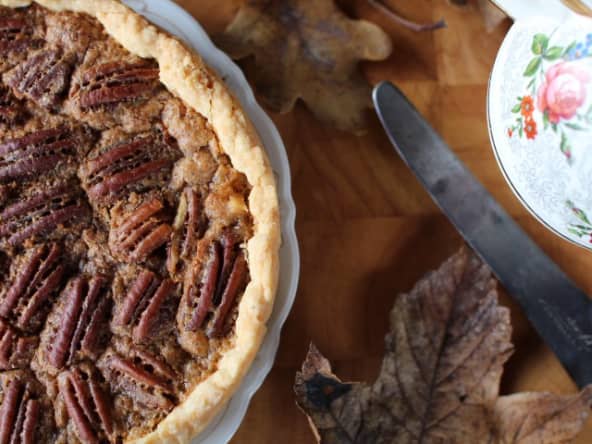 Tarte aux noix de pécan et sirop d’érable