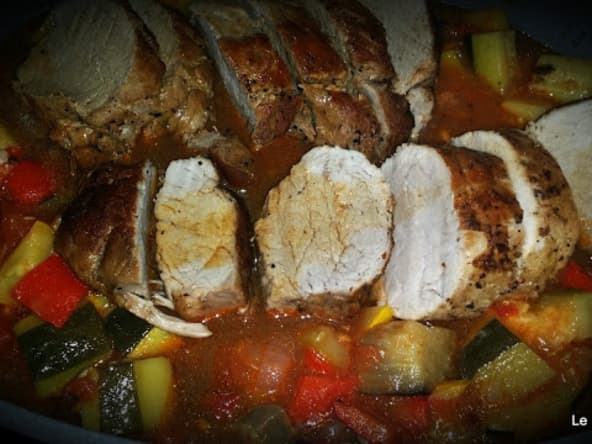 Filet mignon et ratatouille