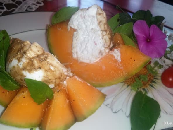 Melon et burrata