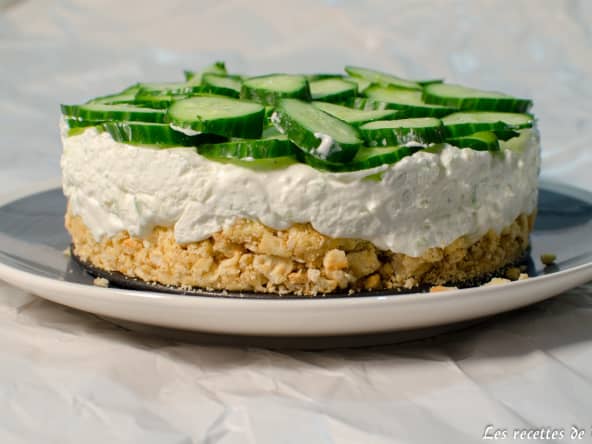 Cheesecake au concombre