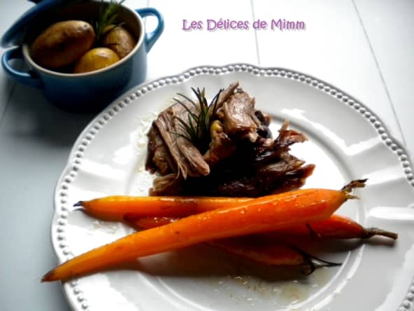 Epaule d’agneau confite au miel