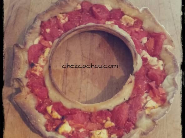 Couronne feuilletée à la tomate
