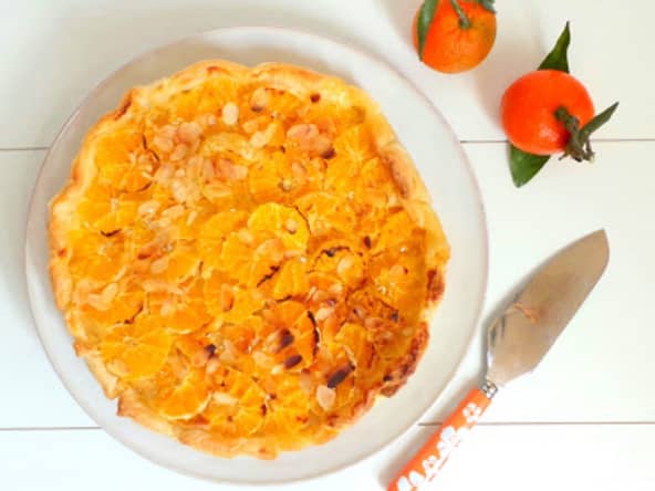 Tarte à la crème d'amandes et aux clémentines
