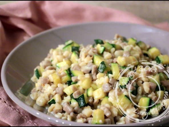 Crozets aux courgettes et curry