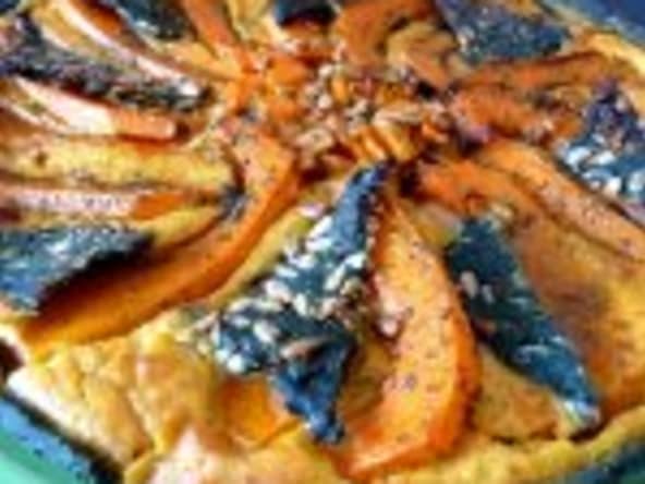 Tarte salée courge butternut