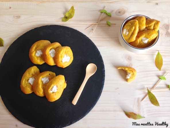 Biscuit salé moelleux à la courge et au chèvre frais