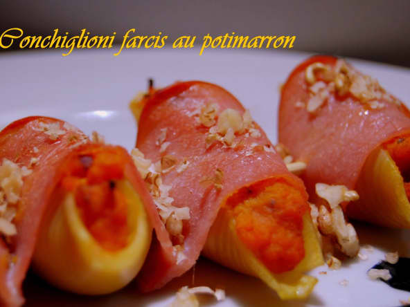 Conchiglioni farcis au potimarron