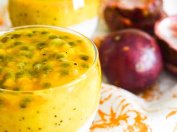 Panna cotta light mangues et passion