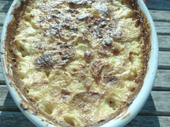 Gratin de panais à la crème de parmesan