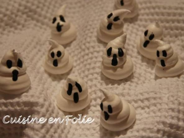 Meringues Fantômes pour un effrayant halloween
