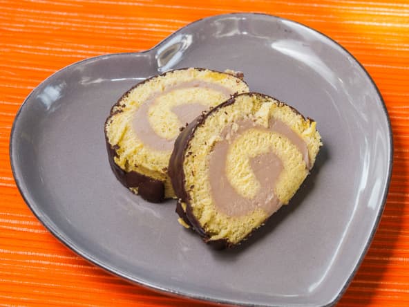 Biscuit roulé aux châtaignes