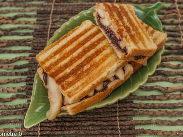 Croque monsieur poire chocolat