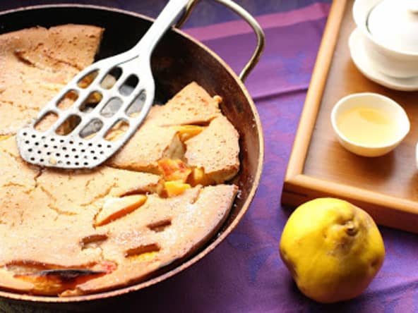 Clafoutis de coings au lait de coco
