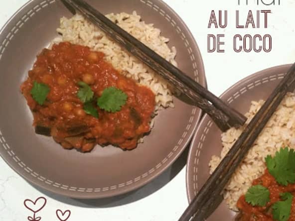 Curry Thaï au Lait de Coco, miso et coriandre