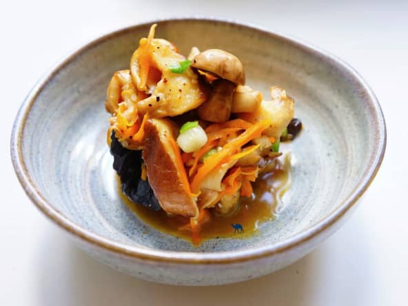 Poêlée de champignon à la japonaise sauce teriyaki