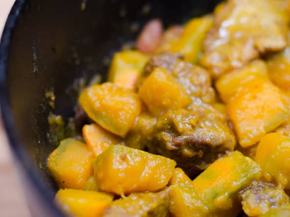 Tajine d’agneau au potimarron