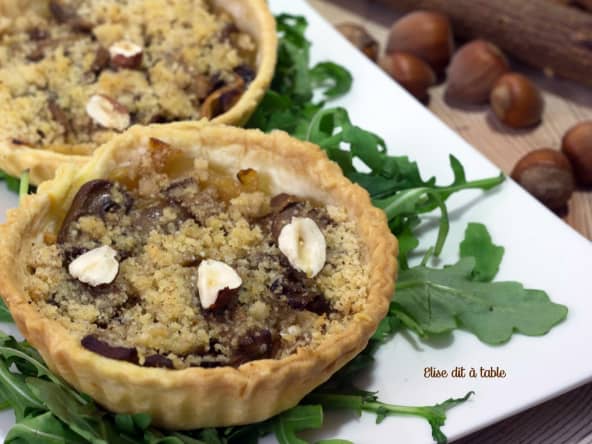 Tartelettes parmesan noisettes