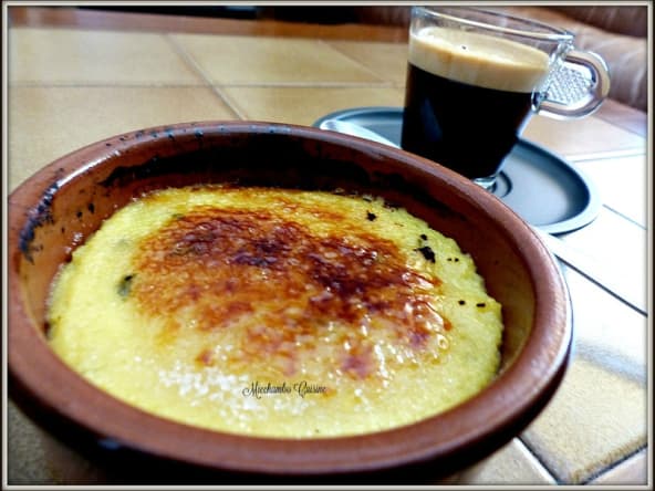 Crème à la verveine façon crème brûlée