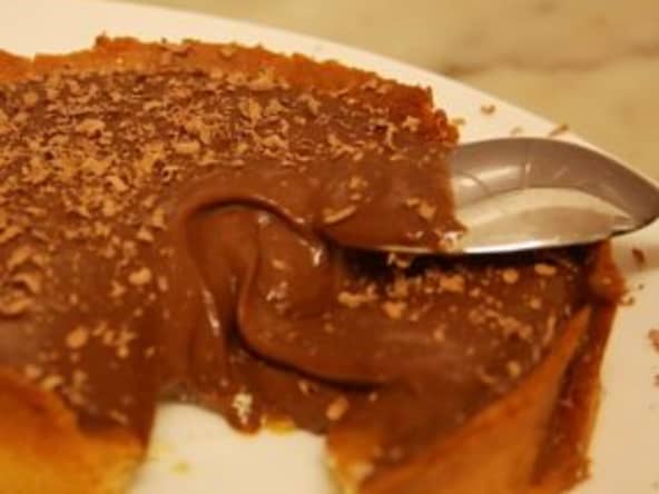 Tarte chocolat caramel sans gluten