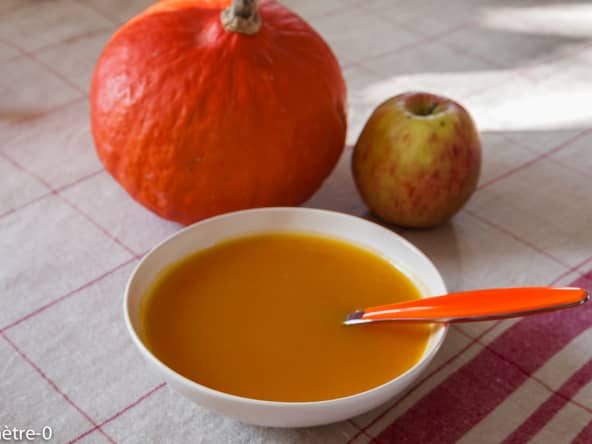Soupe de potimarron aux pommes
