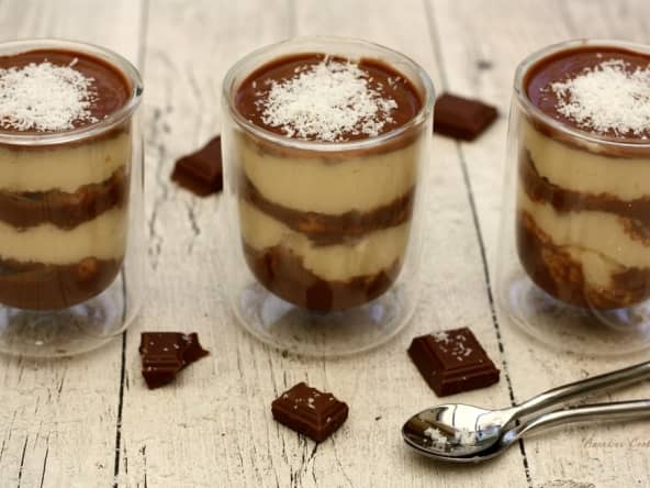 Tiramisu à la noix de coco et chocolat