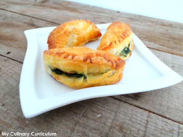 Petits chaussons aux épinards et saumon frais