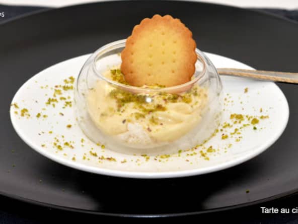 Tarte au citron déstructurée.