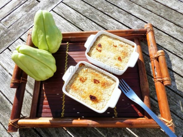 Gratin de chayote 